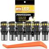 ANTEMOON T10 W5W LED Lampadine CANBUS Sensa Errore 12V 194 168 2825 6000K Bianco 18SMD 2015 Chipset Cuneo Tipo Luci Interior Auto per Luce di Posizione Interior Segnale Cupola Cruscotto, 6pcs