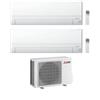 Mitsubishi Climatizzatore Dual Split MSZ-BT VGK 9+9 con MXZ-2F33VF3 Inverter R-32 Wi-Fi Classe A++ ,