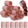 xnicx Bigodini Termici Ceramici,18 Pezzi Heatless Hair Curler Rollers,Bigodini Grandi per Volume,per Stile Duraturo,Ideale per le Donne dai Capelli Lunghi e Corti,3 Dimensioni(60,48,36 mm,Rosa)