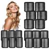 xnicx Bigodini Termici Ceramici,18 Pezzi Heatless Hair Curler Rollers,Bigodini Grandi per Volume per Ciuffo Adatto a Donne con Capelli Lunghi e Corti,3 Dimensioni(60,48,36 mm mm,Nero)