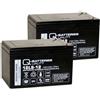 Quality Batteries Batteria di ricambio per centrale antincendio Minimax FMZ 5000 mod S 2 x batteria AGM 12V 12Ah con VdS