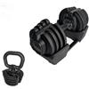 Jk Fitness Manubrio - Kettlebell a carico regolabile 1- 18 kg JK Fintness