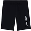 Freddy Pantaloni corti unisex in jersey misto cotone con maxi logo