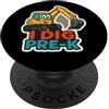 I Dig Pre-K Excavator Boys Products I Dig Pre-K Escavatore Heavy Construction Equipment Ragazzi PopSockets PopGrip Adesivo