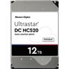 Western Digital Ultrastar DC HC520 12TB disco rigido interno 7200 Giri/min 256 MB 3.5" Serial ATA III [0F29590]