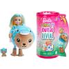 Barbie Cutie Reveal - Bambola Chelsea con costume di peluche da orsacchiotto-delfino e 6 accessori a sorpresa cambia colore, serie Amici Cuccioli, giocattolo per bambini, 3+ anni, HRK30