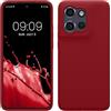 kwmobile Cover per Motorola Edge 50 Neo/ThinkPhone 25 Custodia - Back Case per Smartphone in Silicone TPU - Protezione Gommata - rosso rabarbaro