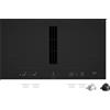 Gaggenau Piano cottura a induzione con cappa integrata CV492105M in vetroceramica nero opaco da 90 cm
