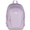 Seven Zaino Doppio Scomparto Tech Shiny brillante effetto glitter, Lilla, Tasca Porta PC e Tasca Porta Borraccia, Scuola Media e Superiore, Ragazza
