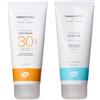 GreenPeople Green People Crema Solare Senza Profumo SPF30 & Doposole - Protezione Solare Naturale e Biologica per Pelli Sensibili - Non Grassa, Sicura per i Reef - 2x200ml