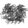 YijiaLink 100PCS Nero Universale RC Auto Corpo Shell Pin R-tipo Clip Compatibile con 1/8 Scala Redcat HPI Himoto HSP ExceedRC Auto Camion Buggy