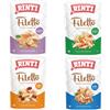 RINTI Filetto in Gelatina Buste Pacco misto 8 x 100 g - Mix: Pollo con Prosciutto, Pollo con Cuore, Pollo con Verdure, Pollo con Anatra