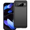 BCASE CUSTODIA B-CASE TPU SILICONE COVER CASE PER GOOGLE PIXEL 10 XL CARBON METAL BLACK