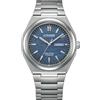 Citizen AW0130-85L Eco Drive Orologio Uomo Orologio Titanio 10 Bar Analogico Data Argento