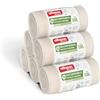 Alfapac Professional, scatola da 100 sacchetti per rifiuti compostabili, grande capacità 130 l, 5 rotoli da 20 sacchetti, senza legame, prodotti in Francia, per rifiuti organici