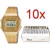 CASIO VINTAGE Mod. A168WG-9E PACK 10 PCS A168WG-9E-10