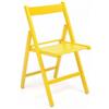 Legno Line Sedia Birreria Lusso Pieghevole Giallo in legno di Faggio di Legno Line
