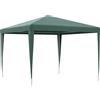 Outsunny Gazebo da Giardino 3x3 m Pieghevole e Portatile con Copertura Anti UV, Verde