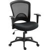 HOMCOM Sedia da Ufficio Traspirante e Reclinabile ad Altezza Regolabile, in Tessuto a Rete, 65x59x92.5-102.5 cm, Nero | Aosom Italy