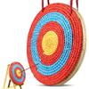 VEVOR Bersaglio da Tiro con l'Arco Portatile Diametro 50,8cm, Bersaglio Portatile Paglia 3 Strati per l'Allenamento Alta Visibilità, Bersaglio per Tiro con l'Arco Esterno Interno, Bersaglio in Paglia