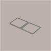 LUCGEL Espositore Supporto in Acciaio Inox per Vaschette Gelato da 18x16,5 cm