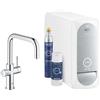 Grohe Rubinetto Cucina Grohe Blue Home Bocca U Cromo per Acqua Filtrata e Gasata | 31456001 Cromo