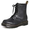 Dr. Martens 1460 W Patent Lamper Anfibio Donna - Nero 1460WPATENTLAMPER Tessuto 41