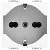 ECOVA PRESA UNEL P40 BIV.ITALIANO/TEDESCO SCHUKO BIANCO VP42 COMPATIBILE VIMAR PLANA VP42-MB-ECO27206