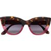 OKKIA Occhiale Da Sole Donna Big Cat Eye Claudia Hav/ro