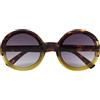 OKKIA Occhiale Da Sole Donna Tondo Monica Havana Giallo