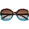 OKKIA Occhiale Da Sole Donna Butterfly Anna Havana Blu