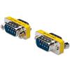 DIGITUS D-Sub 9 Gender Changer - Adattatore - Adattatore - 9 poli maschio a maschio - da spina a spina - RS-232 - RS-485 - TTL - Custodia in metallo
