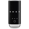 Smeg, Montalatte Elettrico MFF02BLEU, 3 Funzioni Bevanda, Frusta Removibile, Rivestimento Ceramico Antiaderente, 500 W, Nero