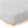 Starlight Beds - Materasso singolo in memory foam da 75 cm x 190 cm x 18 cm, colore: bianco
