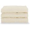 Gabel Asciugamani Ospite, Spugna di Puro Cotone Idrofilo, 40 x 60 cm, Ecru', Set da 3 Pezzi, Large