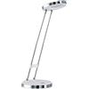 Eglo LED lampada da tavolo Gexo, lampada da scrivania a 1 | fiamma, classica, realizzata in plastica di alta qualità e acciaio, lampada per ufficio bianca e cromata