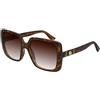 Gucci Occhiali da Sole GG0632S HAVANA/BROWN SHADED 56/20/145 donna