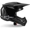 Alpinestars Casco Moto Cross Enduro Alpinestars SM3 Solid Ece06 nero luc