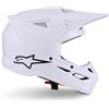 Alpinestars Casco Moto Cross Enduro Alpinestars SM3 Solid Ece06 bianco l