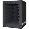 BXI Cabina vocale portatile, grande scudo isolante pieghevole per microfono, registrazione musicale, scatola fonoassorbente per l'eco, per scrivania e supporto, filtro riflettente con schiuma acustica