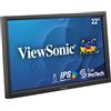 ViewSonic TD2223 - Monitor Touch da 54,6 cm (22) (Full HD, HDMI, USB, multitouch a 10 Punti, Supporto Integrato, Altoparlante, Servizio di Sostituzione 4 Anni) Nero