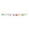 Folat 27786 Decorazione per compleanni e feste colorata - Ghirlanda di Lettere - Legno - HAPPY BIRTHDAY - Stripetastic - 4 m - Articoli per feste per bambini e adulti