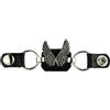 IGUANA CUSTOM CLOTHES Iguana Custom - Estensore per gilet in pelle per motociclisti con decorazione in metallo e chiusure a pressione personalizzate Chopper Bobber (ali)