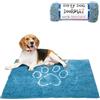 Dog Gone Smart Dirty Dog Doormat - Fast Drying rug with Super Gripper Backing for Clean Floors - Super Absorbent And Machine Washable Mat for Muddy Paws - Aqua