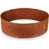 UNIGARDIA Bordura da Giardino per Alberi in Acciaio Corten Ø 70 cm, Altezza 20 cm - Bordura per Aiuola in Metallo Circolare - Installazione Facile, Accessori e 1 Paio di Guanti Inclusi