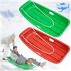 Popolic 2 Pezzi Slittino con corda, Bob Slittino da neve con Manico per adulto and bambini, Slitta per Neve Giocattolo per Sport Invernali e All'aria Aperta Slitta da Neve pneumatici per bicicletta