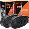 YunSCM 2Pcs 18/25-622 28 pollice / 700c Camera d'aria 700x18C/20C/23C/25C FV60mm Presta Valve Compatibile con 700x18C 700x20C 700x23C 700x25C camera d'aria per bici da strada 700x25c