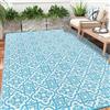 Enyhom Grande tappeto da esterno per giardino, 180 x 270 cm, impermeabile, con stampa reversibile, leggero, per camper, campeggio, esterni, balcone, terrazza, cortile, picnic, portico, spiaggia