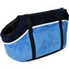 Kcvzitrds Borsa per animali domestici per cani e gatti da viaggio all'aria aperta borsa per il trasporto laterale morbida accessori cucciolo cuscino interno in tessuto regolabile per cani di piccola