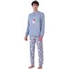 Pigiamiamoci Pigiama Caldo in Pile Coral Fleece, Motivo Orso Natalizio, Morbido al Tatto, Varie Taglie (IT, Testo, L, Regular, Regular, Orsetto Papa' 864)